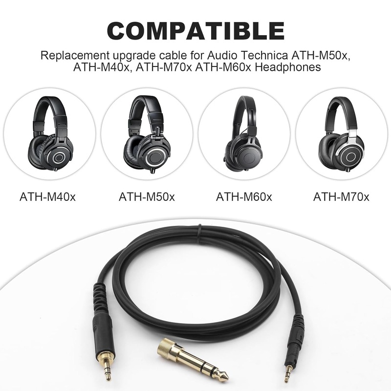 Coiled Audio Cable Replacement - đánh giá và giá Audio Technica Headphone Ath-M50X