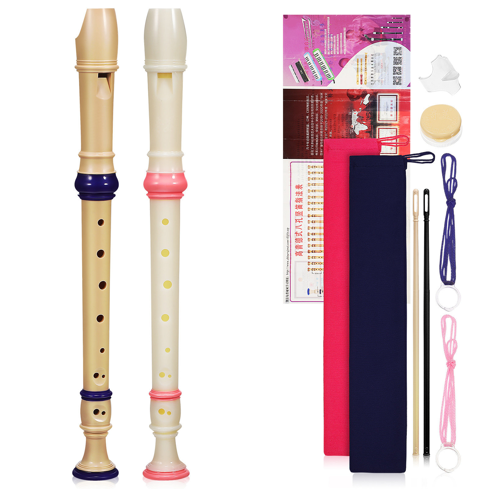 2Pcs High Pitch Soprano Record - đánh giá và giá Soprano Recorder Plastic