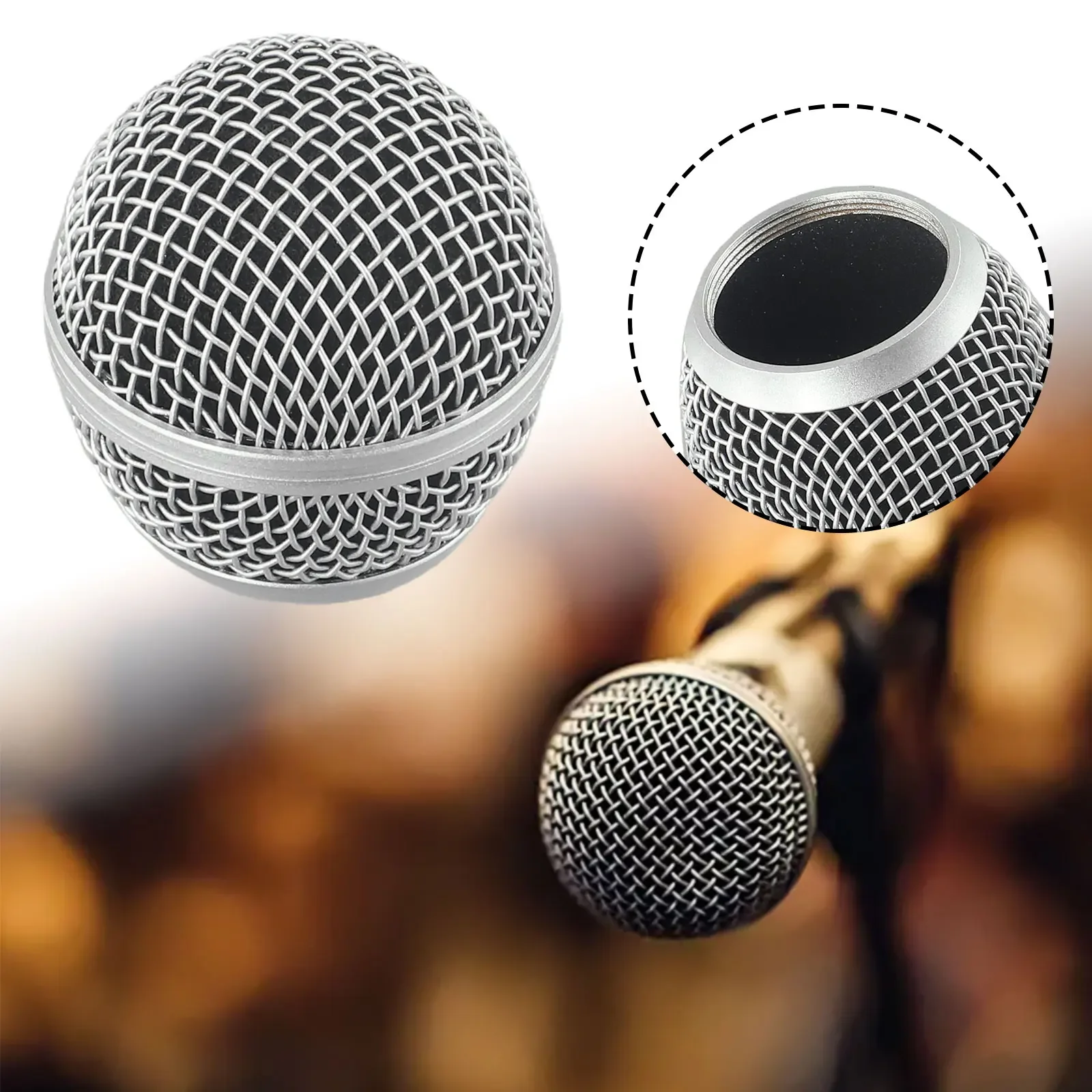 1 Pc Microphone Mesh Head Meta - đánh giá và giá Shure Mic Mv7