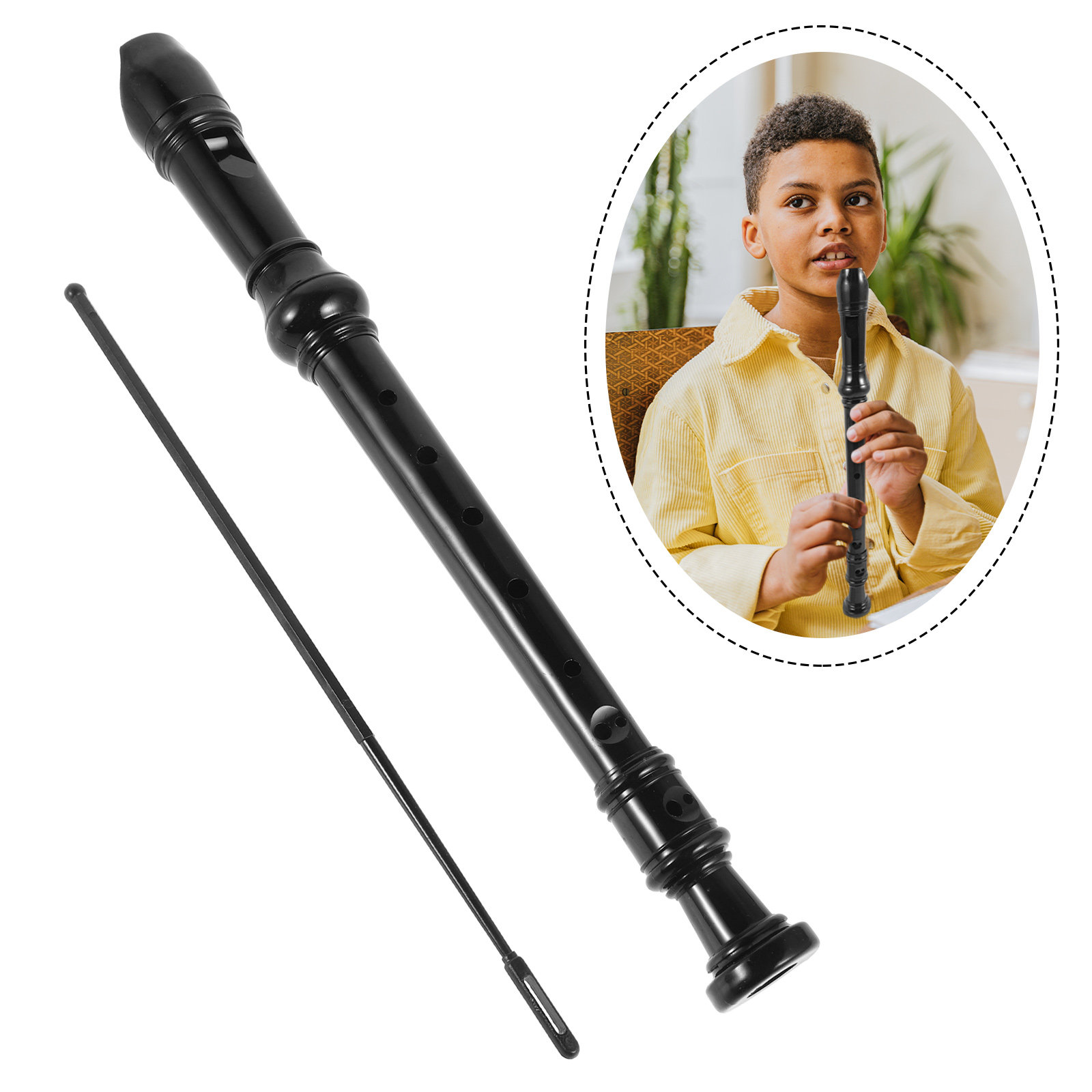 8 Hole Black Transparent ABS P - đánh giá và giá Soprano Recorder Plastic